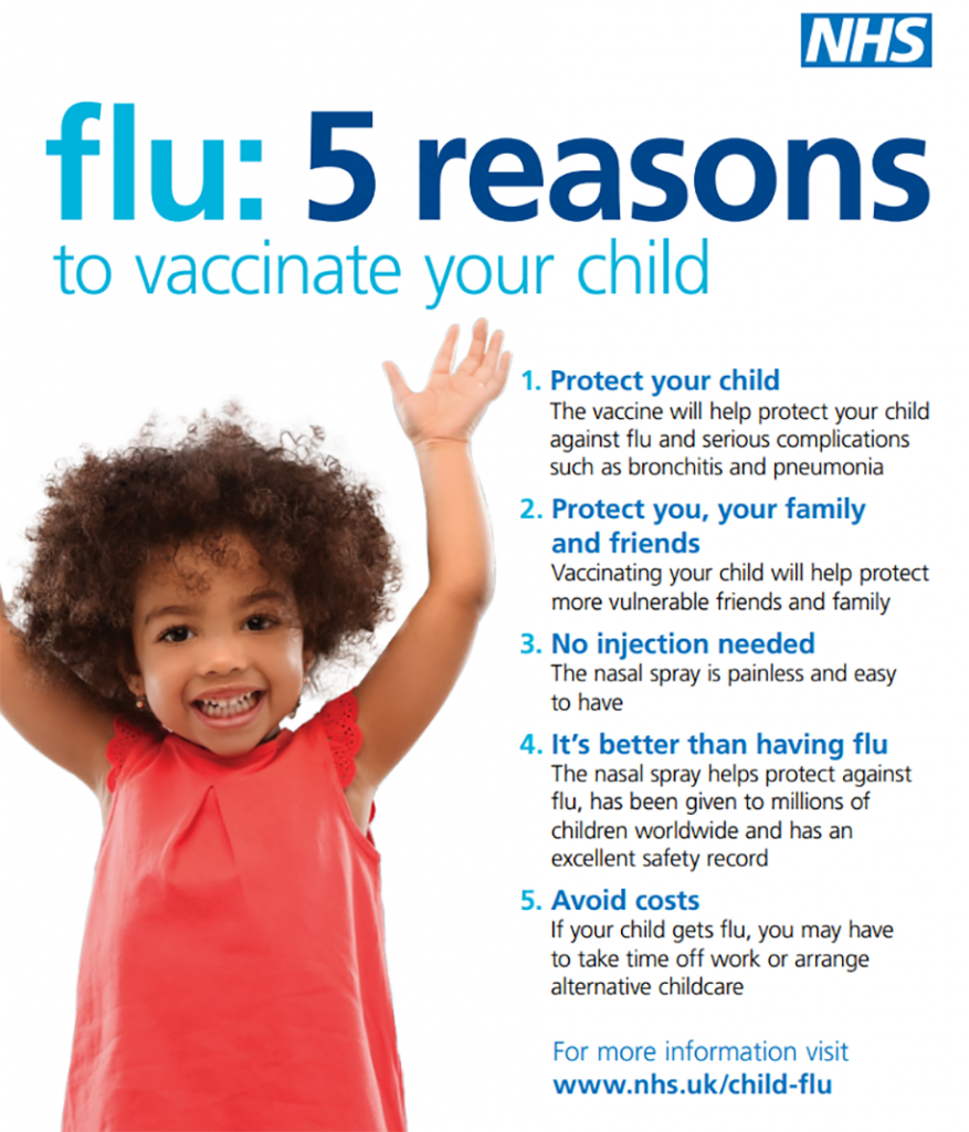 flu: 5 reasons poster
